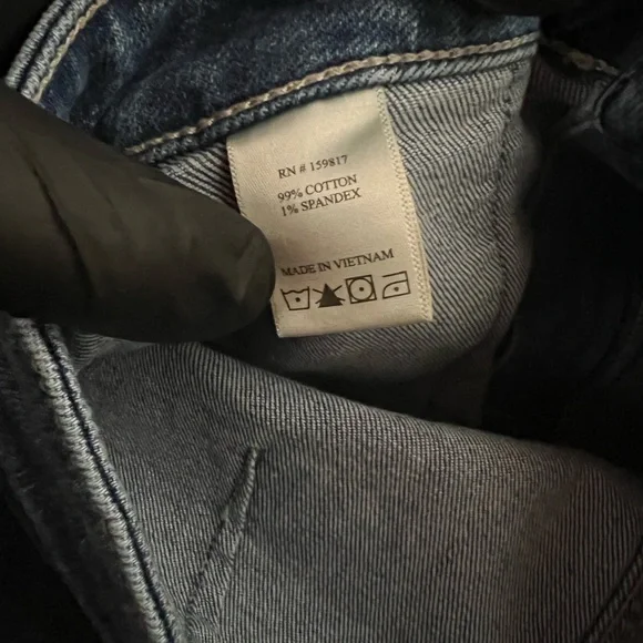 Altar’d State Mini Jean Skirt Medium Wash Denim Size Medium cotton blend pockets - Picture 5 of 5